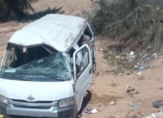 إصابة 10 في حادث انقلاب سيارة بطريق أسيوط الغربى 10