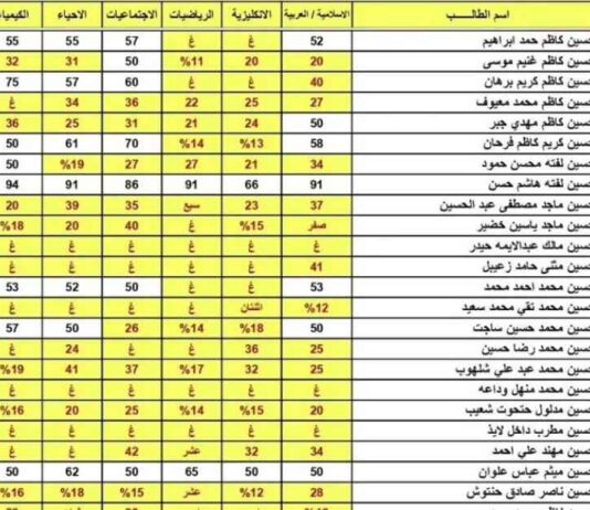 تحقق من نتائج السادس الإعدادي 2025 في العراق – رابط الاستعلام الرسمي 2025