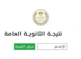 رابط نتيجة الثانوية العامة 2025 برقم الجلوس 2025