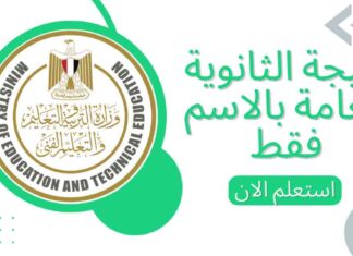 عرض نتيجة الثانوية العامة بالإسم 2025 – شاهد نتيجتك 2025