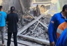 لجنة هندسية تفحص عقارات منزل شبرا المنهار – اليوم السابع