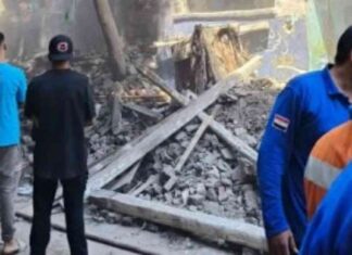 لجنة هندسية تفحص عقارات منزل شبرا المنهار – اليوم السابع