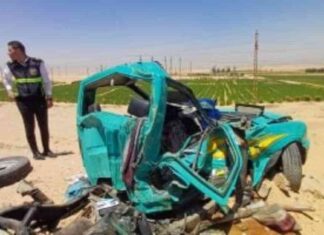 حادث انقلاب سيارة يؤدي لإصابة شخصين على طريق كوبرى أبو سلطان في الإسماعيلية