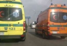 حادث انقلاب واحتراق ميكروباص يؤدي إلى وفاة سيدة وإصابة اثنين – بنها – المنصورة