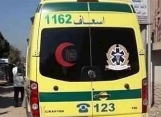 حادث تصادم بالإسماعيلية يؤدي إلى إصابة 4 أشخاص 4