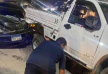 إصابة شخص في حادث تصادم سيارتين بمحور حسب الله الكفراوى