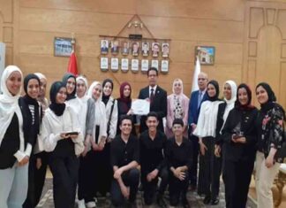 تكريم جامعة بنها لفريقها الفائز بالمركز الثاني في مسابقة إيناكتس