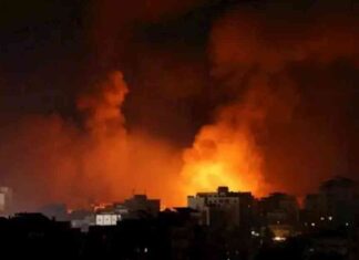 هجوم طائرات الاحتلال يستهدف شقة سكنية في غزة