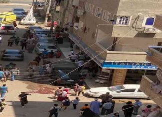 تشييع جنازة عامل بسبب خلافات النسب في كفر الشيخ