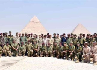 تدريب القفز المظلي في منطقة الأهرامات الأثرية – مشروع النجم الساطع 2025 2025