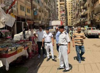 رفع 900 حالة إشغال وإغلاق 3 محال ورش مخالفة بالهرم 900-3