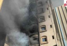 كيفية إخماد حريق داخل شقة سكنية في الطالبية بدون إصابات