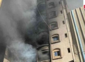 كيفية إخماد حريق داخل شقة سكنية في الطالبية بدون إصابات