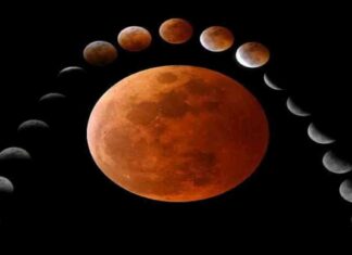 خسوف كلي نادر للقمر مساء الأحد: صور وتفاصيل