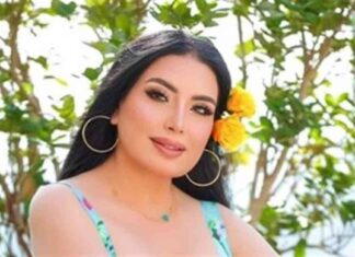 إطلالة مميزة لعبير صبري بفستان مكشوف البطن