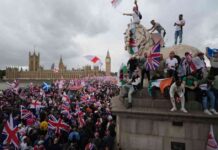 احتجاجات معادية للهجرة من اليمين المتطرف في لندن تؤدي إلى اشتباكات مع الشرطة