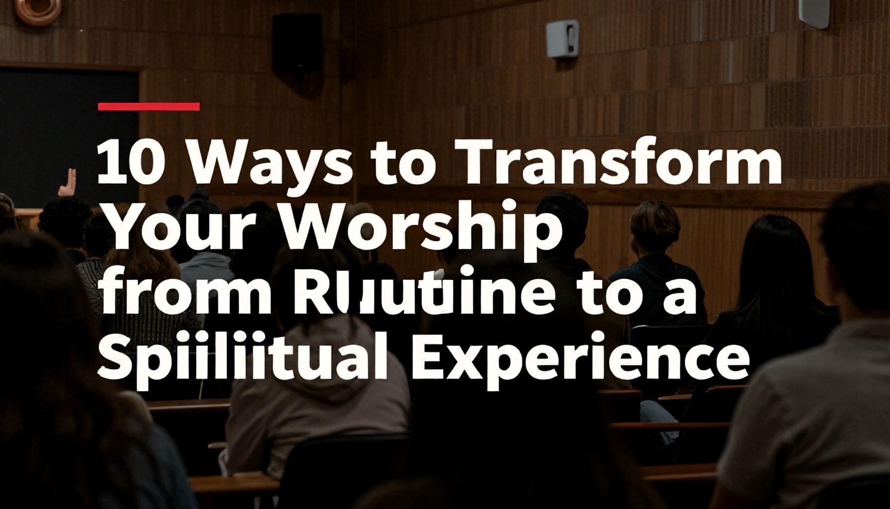 10 طرق لتحول عبادتك من روتين إلى تجربة روحية*