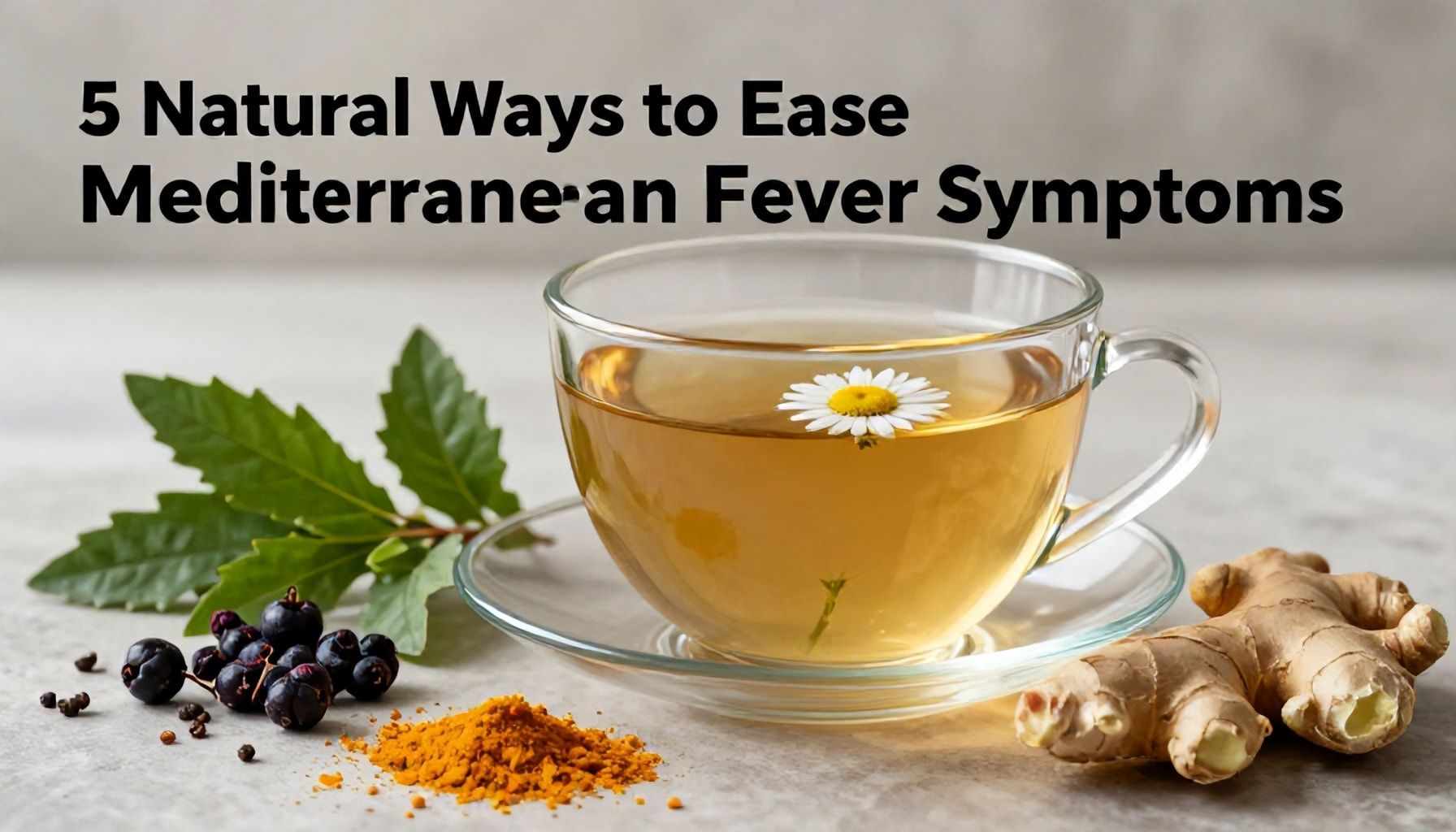 5 طرق طبيعية لتخفيف أعراض حمى البحر الأبيض المتوسط