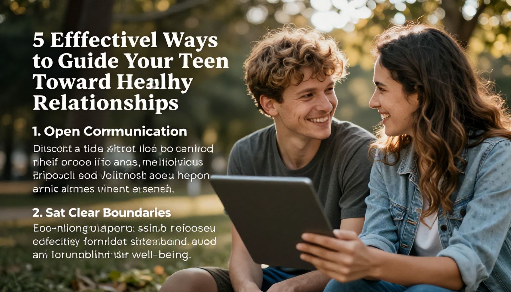 5 طرق فعالة لتوجيه مراهقك نحو العلاقات الصحية