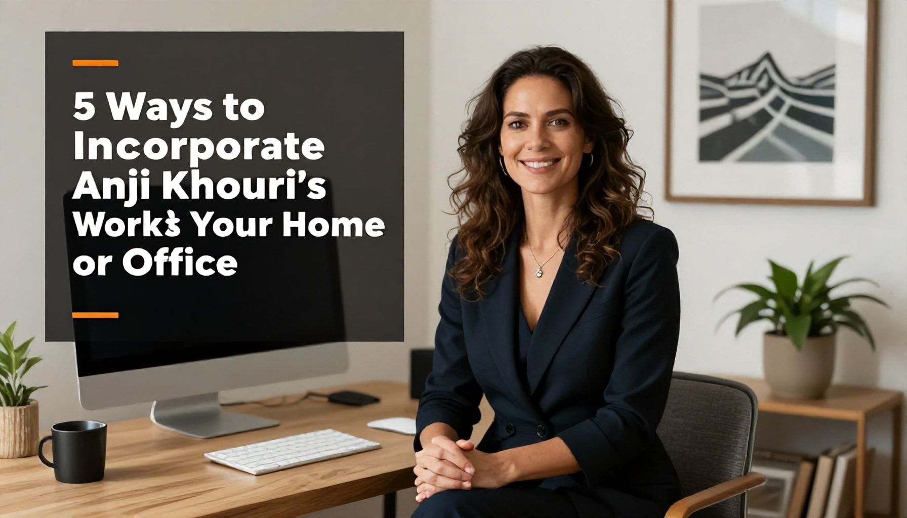 5 طرق لتبني أعمال انجي خوري في منزلك أو مكتبك*