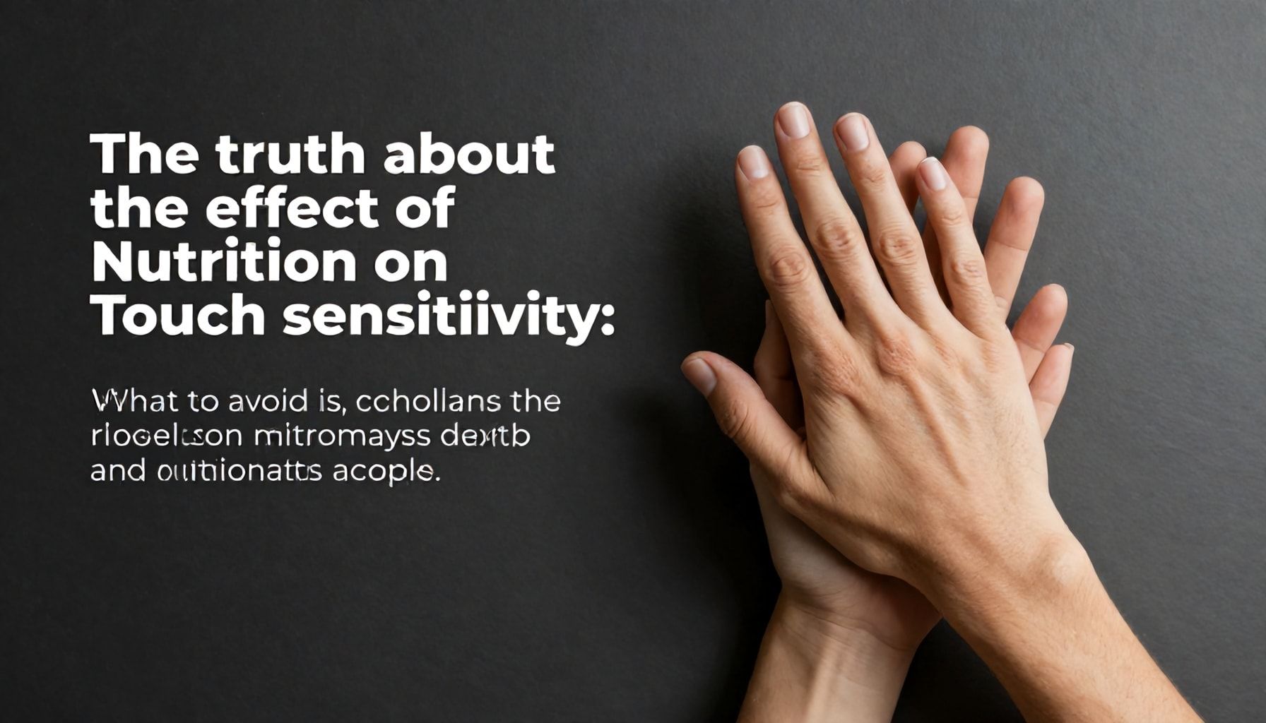 الحقيقة عن تأثير التغذية على حساسية اللمس: ما يجب أن تتجنبه*