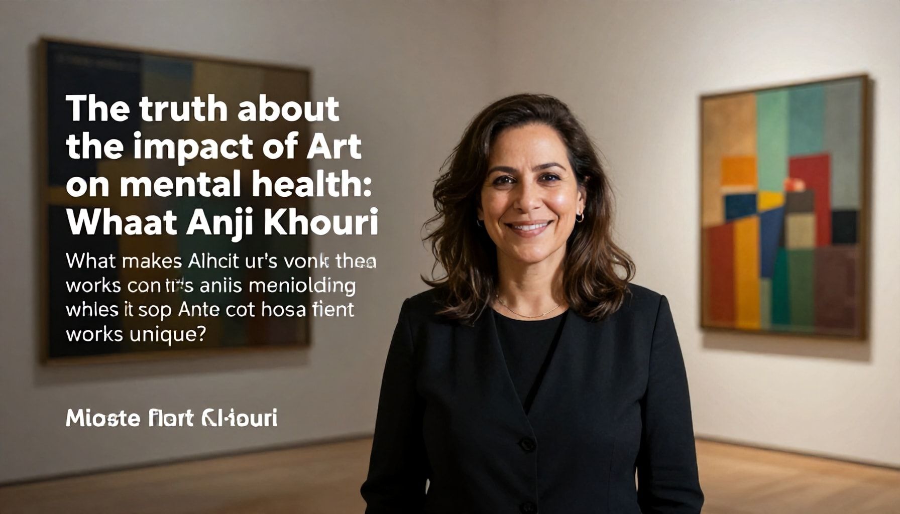الحقيقة عن تأثير الفن على الصحة النفسية: ما الذي يجعل أعمال انجي خوري فريدة؟*