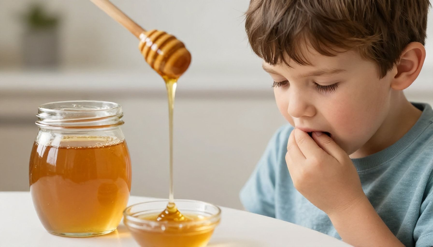 السبب وراء فعالية العسل في تخفيف كحة الأطفال