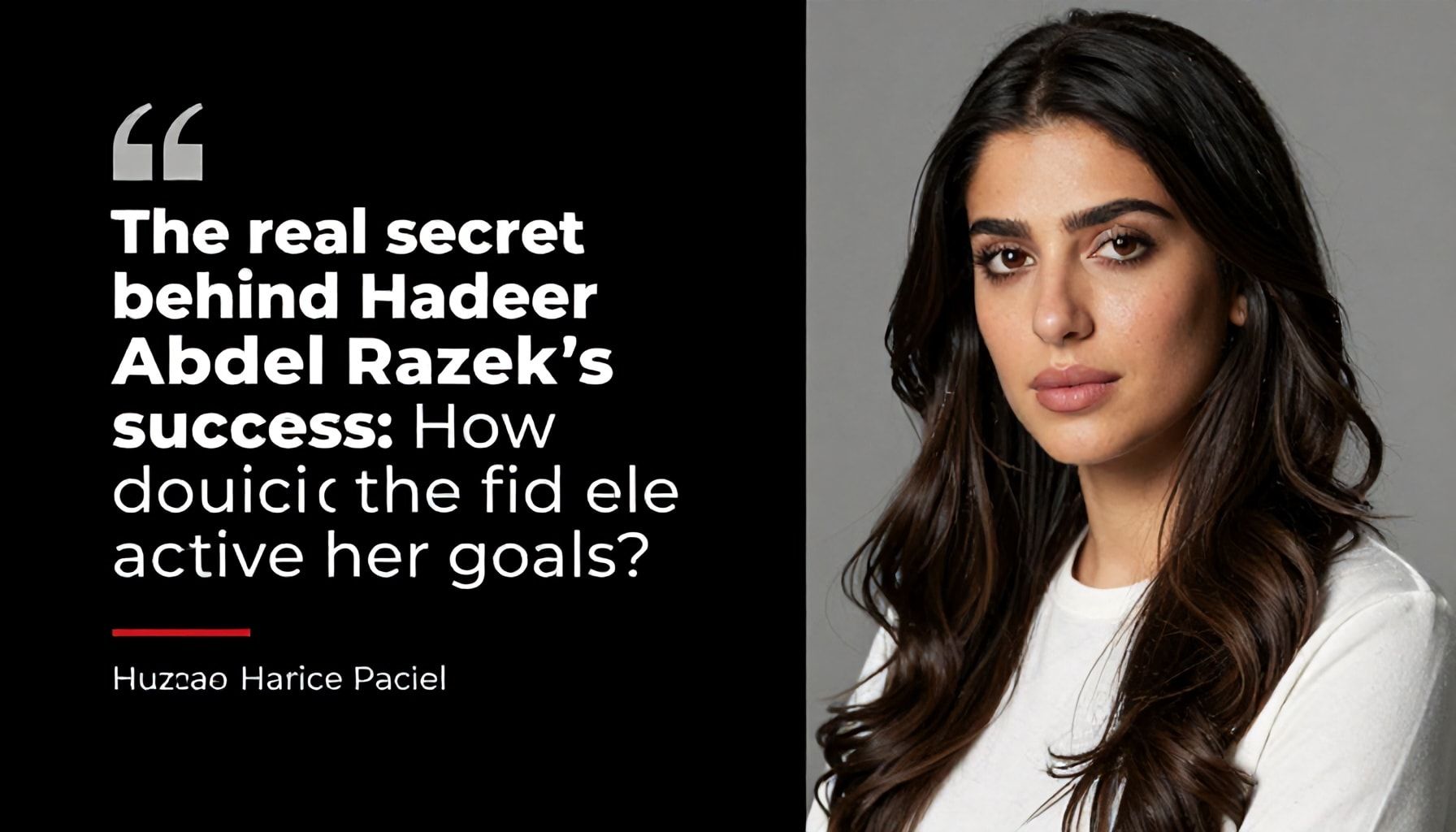 السر الحقيقي وراء تفوق هدير عبدالرازق: كيف تحققت أهدافها؟*