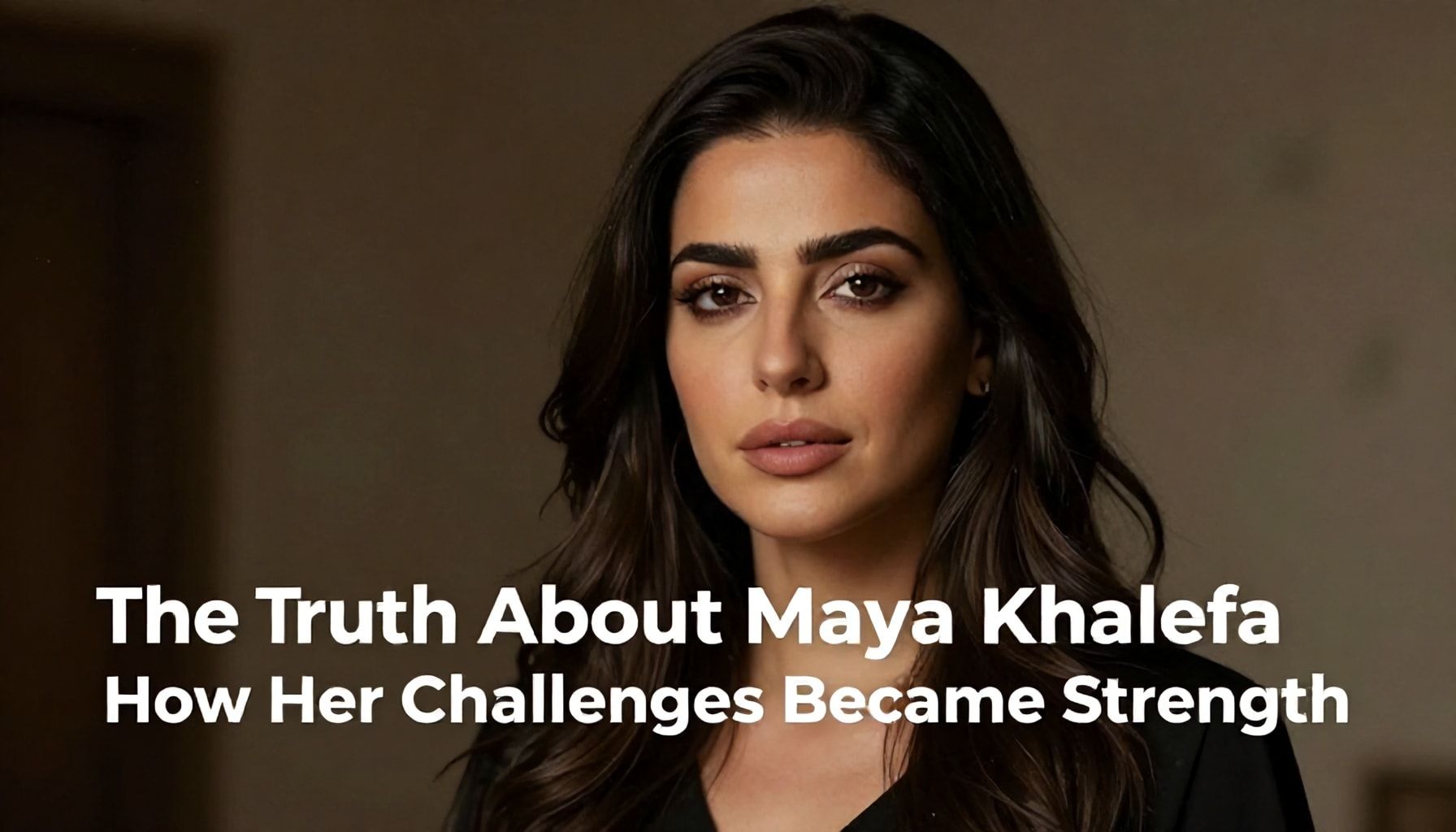 الTruth عن مايا خليفه: كيف تحولت تحدياتها إلى قوة*