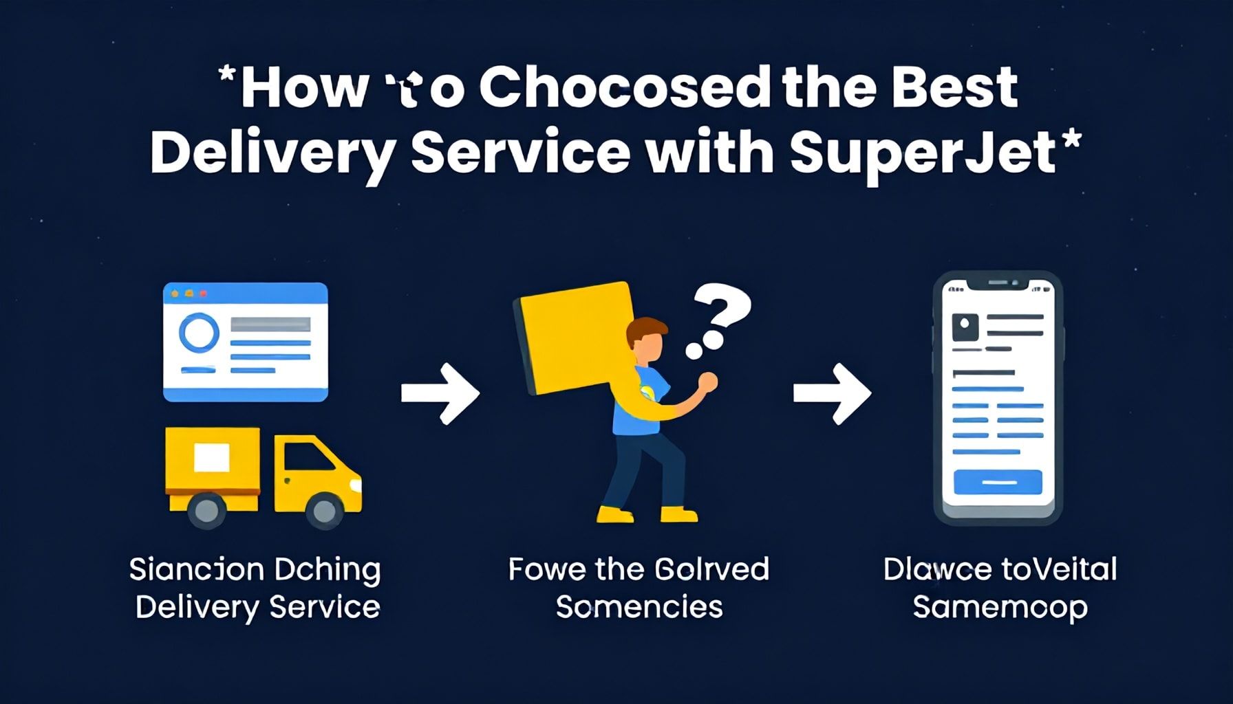 دليل خطوة بخطوة: كيف تحدد أفضل خدمة توصيل مع سوبر جيت*