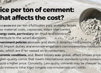 سعر طن الأسمنت: ما الذي يؤثر على التكلفة؟