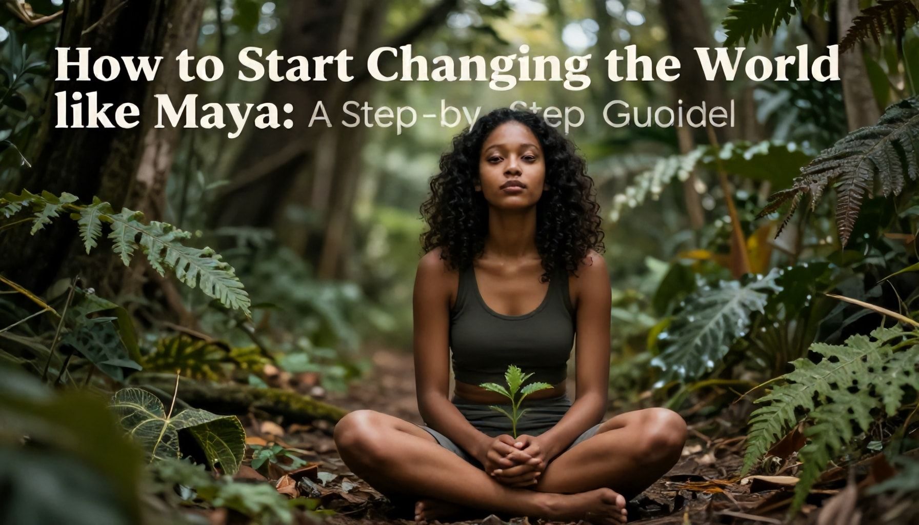 كيف تبدأ بتغيير العالم مثل مايا: دليل خطوة بخطوة*