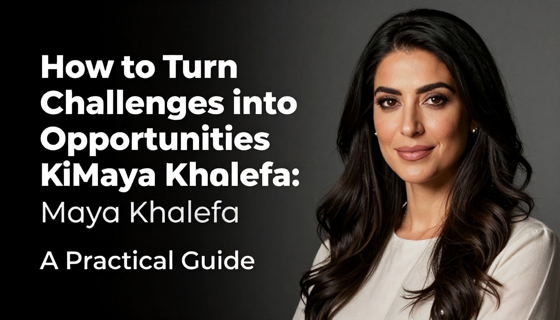 كيف تتحول التحديات إلى فرص مثل مايا خليفه؟ دليل العملي*