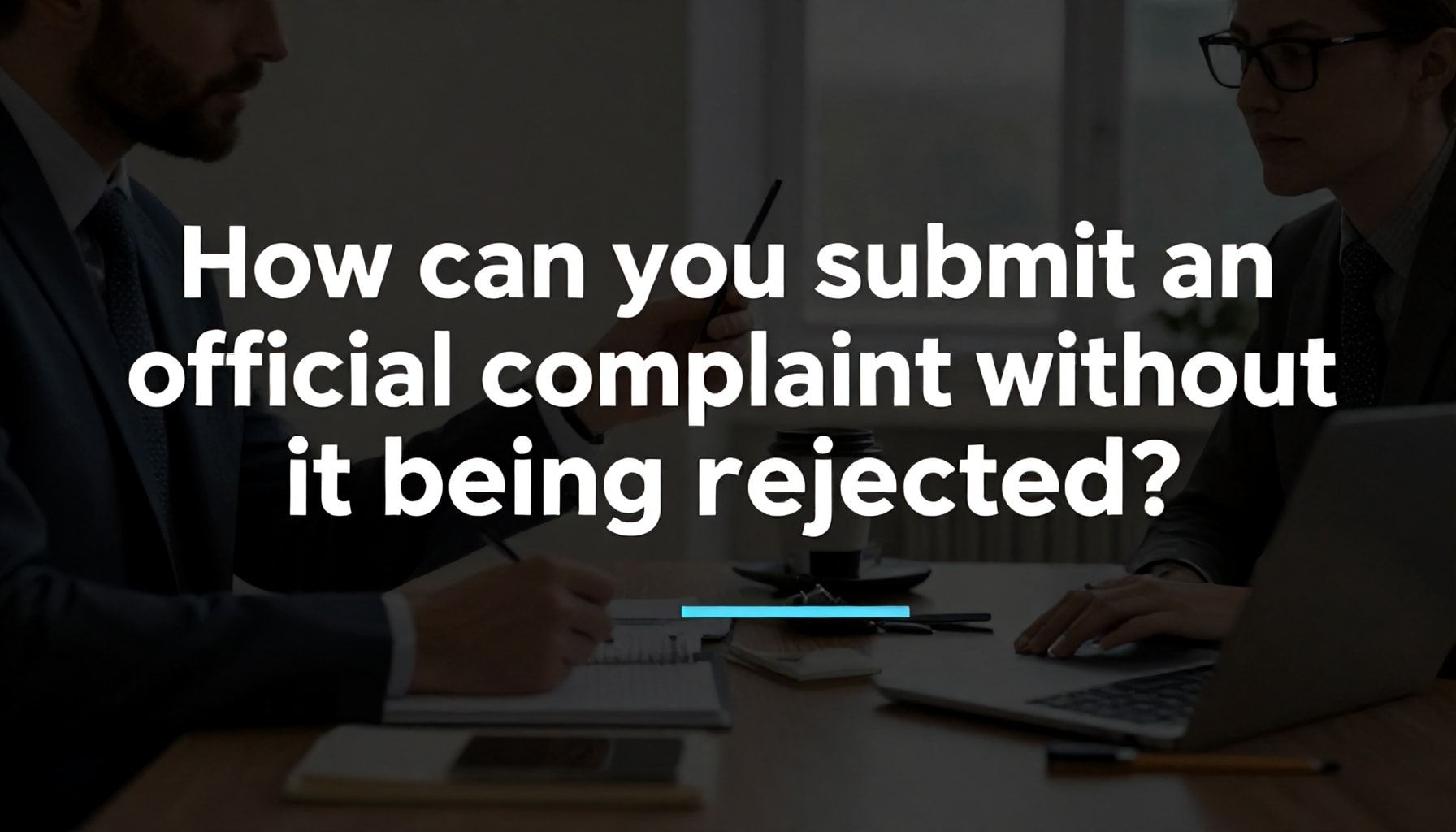 كيف تقدم شكوى رسمية دون رفضها؟*