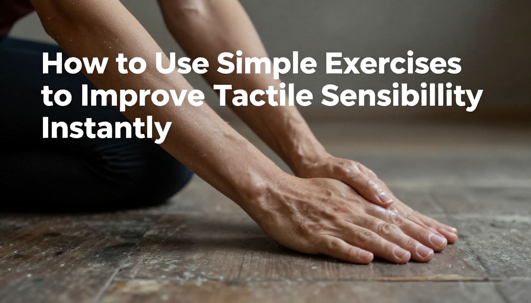 كيفية استخدام تمارين بسيطة لتحسين حساسية اللمس بشكل فوري*