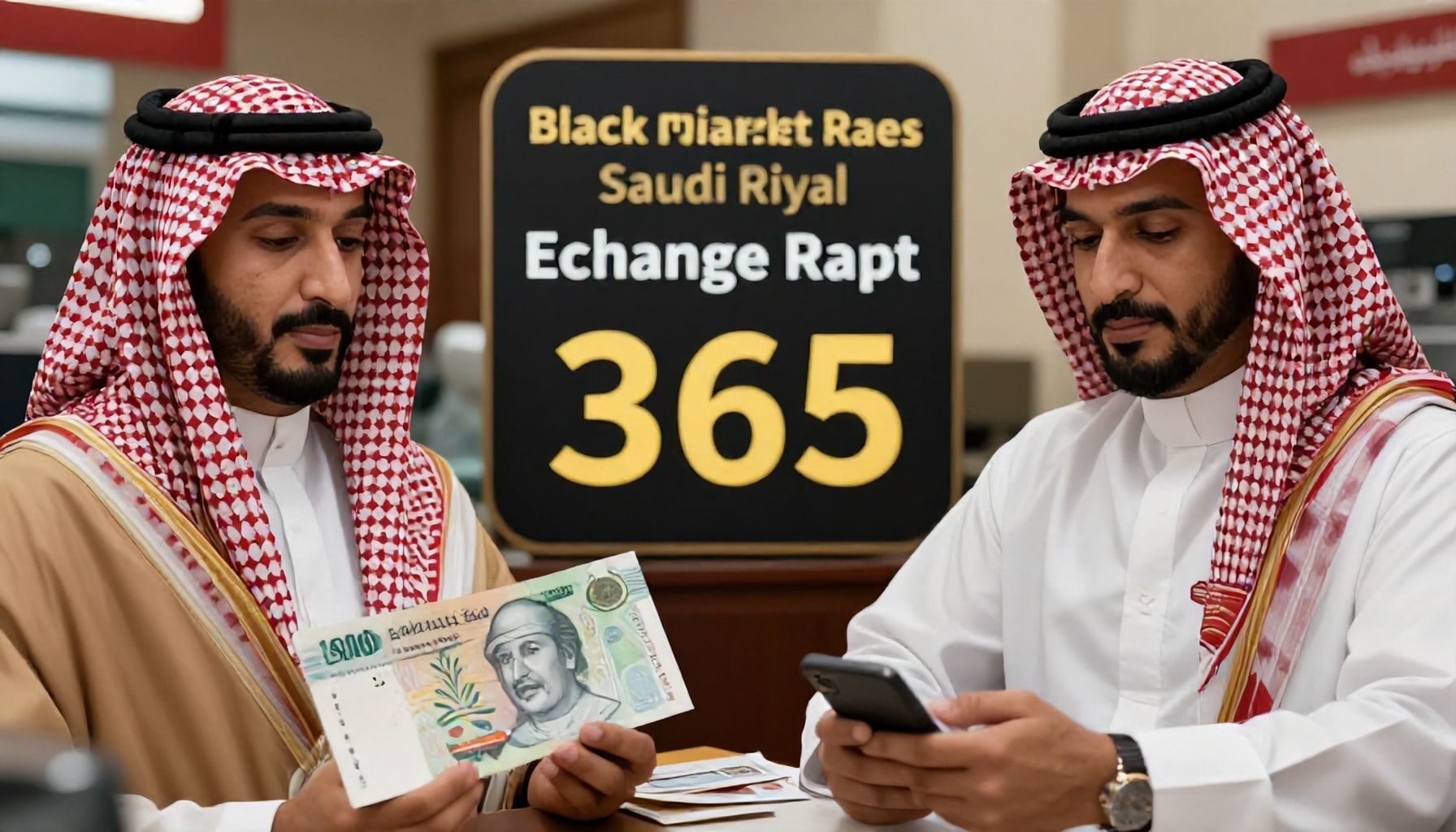 كيفية مقارنة أسعار الريال السعودي في السوق الرسمية والسوق السوداء