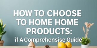 كيفية اختيار أفضل منتجات المنزل: دليل شامل How to Choose the Best Home Products: A Comprehensive Guide
