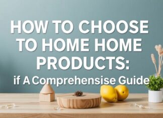 كيفية اختيار أفضل منتجات المنزل: دليل شامل How to Choose the Best Home Products: A Comprehensive Guide