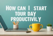 كيف أبدأ يومي بشكل منتج؟ نصائح حقيقية من شخص عادي How can I start my day productively? Real tips from an ordinary person.